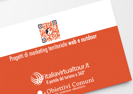 biglietto da visita con qrcode