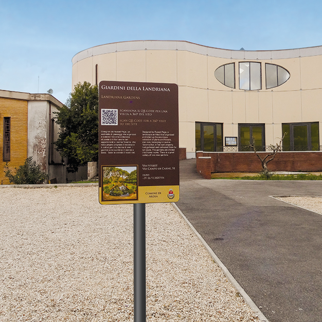 pannello informativo per monumenti